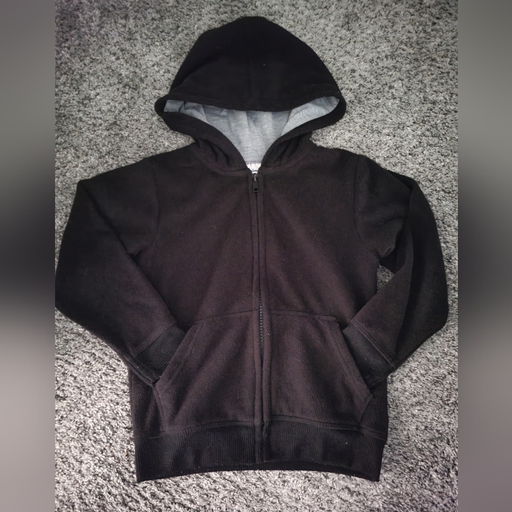 Black Zip-Up Hoodie Jacket Size 4T Black & Gray Gender Neutral